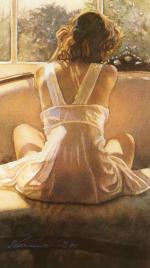水粉大师Steve Hanks 163-WhenSheTurnedAway